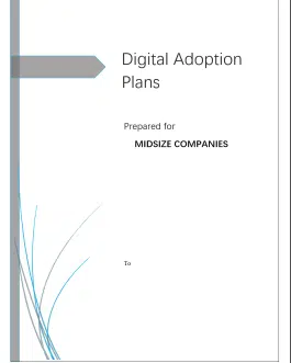 DIGITAL ADOPTION PLAN FOR MIDSIZE BUSINESSES